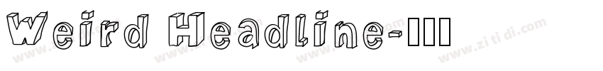 Weird Headline字体转换